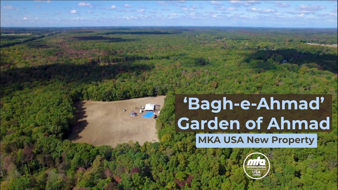 Aerial top-view of the 80-acre Baagh-e-Ahmad property in Elmer, NJ